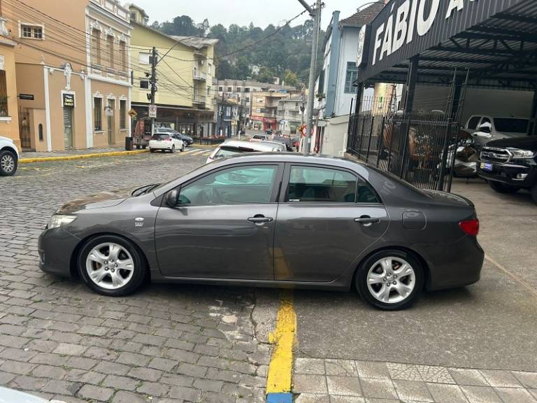 TOYOTA - COROLLA - 2009/2010 - Cinza - Sob Consulta