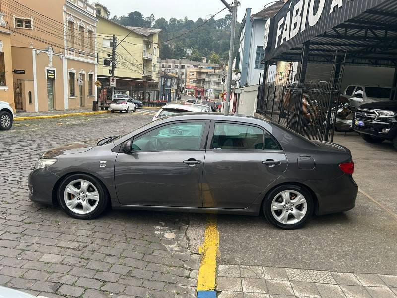 TOYOTA - COROLLA - 2009/2010 - Cinza - Sob Consulta